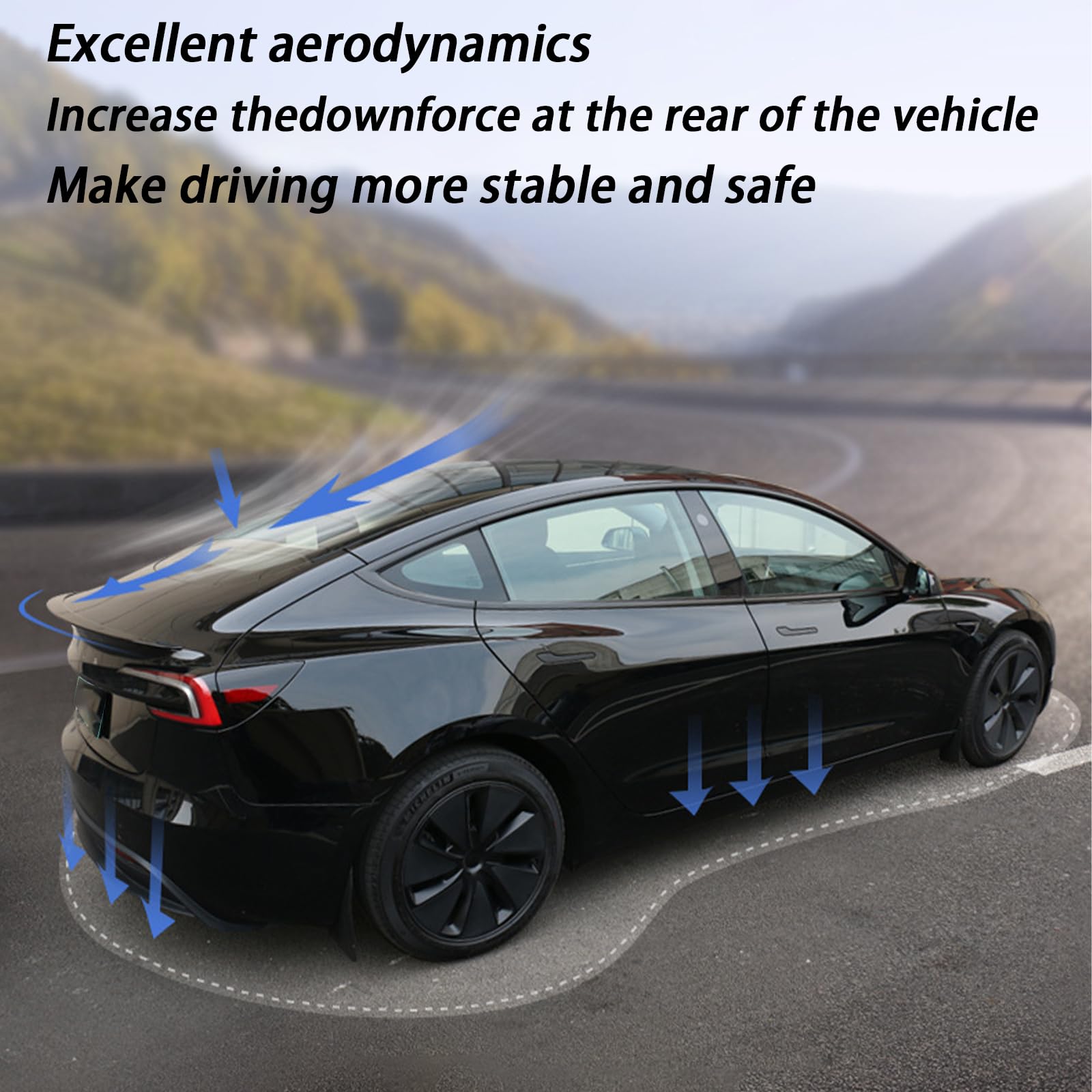 テスラ モデル３用リアスポイラー（マットブラック） Amazon.co.jp: YJMOTORはTeslaモデル3スポイラー、オリジナルリア